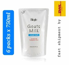 6 x Cosway : Bioglo Goats Milk Pomegranate Extract Cream Bath REFILL PACK- DHL - £110.09 GBP