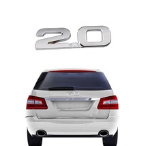 Hot 2 0 badge 3d car sticker body bumper styling emblem decor decal exterior parts for thumb200