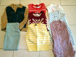 Ladies Womens Lot 8 Blouses-Sweaters-Jeans See Desc. Sz 12 NEW/Preowned - $9.74