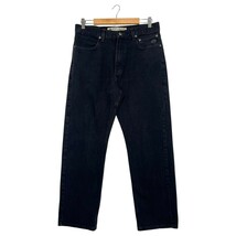 Harley Davidson Jeans Mens 34x30 Black Straight Leg Denim Motorcycle Bik... - $23.75