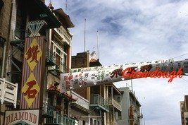 Original San Francisco Street Scenes Chinatown Bank Church Banner 5 Phot... - £14.76 GBP