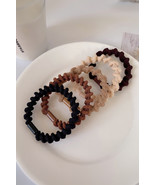 Coffee 5pcs Spiral High Elastic Hair Tie - $2.82