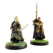 Elrond and Gil-Galad 2 Painted Miniatures Last Alliance Elf Middle-Earth - $71.99