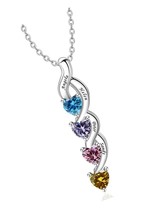 Personalized Mother Name Necklace with 1-6 Heart - £109.22 GBP