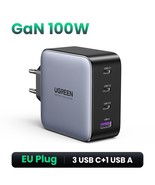 UGREEN USB Charger 100W GaN Charger for Macbook tablet Fast Charging for iPhone  - £94.32 GBP