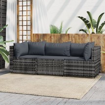  Patio Lounge Set Grey with Anthracite cushions - $8,530.07 MXN