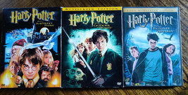 3 Harry Potter DVD Set-Sorcerers Stone, Chamber of Secrets &amp;Prisoner of ... - £6.74 GBP