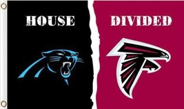 Carolina Panthers and Atlanta Falcons Divided Flag 3x5ft - £13.89 GBP