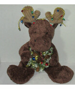 Russ Berrie Stuffed animal Moose ANTLER 18&quot; Winter Christmas Decoration ... - $690.49 MXN