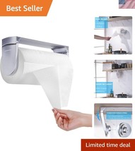 Elegant Pearl Chrome One-Hand Tear Paper Towel Holder - Adhesive &amp; Drill... - $45.00