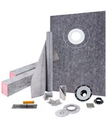 American Shower Curb Kit M100 - Premium Waterproofing, Adjustable Height - $234.99