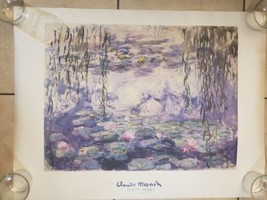 Claude Monet Nympheas Water Lillies Art Print Poster 60 X 80 Cm Italy 1993 - $29.99