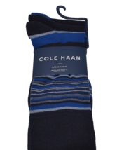 Cole Haan  Men&#39;s Cotton 3 Pare Socks Navy  Size 7-12 New - £17.47 GBP