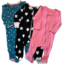 Baby Girl Newborn and 0-3 Sleepers Lot of 3 - £4.69 GBP