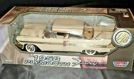 1958 Plymouth Fury by MotorMax- 1:18 Scale AA20-NC8166 Vintage Collectible - £71.50 GBP