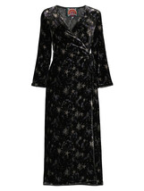 NWT Johnny Was Stardust Velvet Kimono Wrap in Black Star Dress XXS 2XS $398 - £118.55 GBP