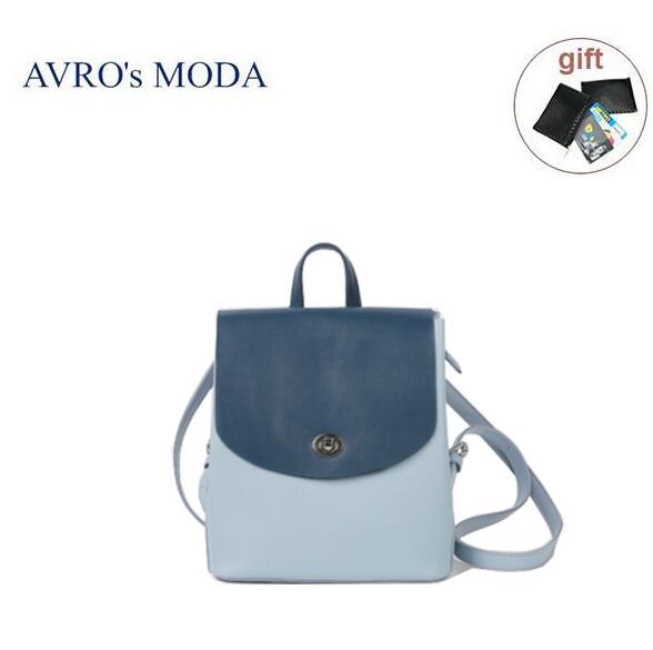 Brand Genuine Leather BackpaFor Women Shoulder Bag Ladies Fashion Casual Retro D - £93.63 GBP