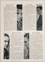 1925 Silent Movie Magazine Photos Actors Laurence Grey &amp; Percy Marmont - £14.18 GBP