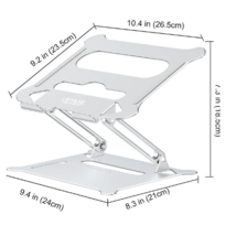 Adjustable ergonomic aluminum laptop tablet stand holder riser - £11.34 GBP