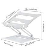Adjustable ergonomic aluminum laptop tablet stand holder riser - $14.69