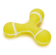 MPP Triple Knob Tennis Ball Material Dog Toy with Squeaker Strong Durable Tough  - £16.44 GBP+