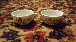0015 Vintage mini tea cups Demitasse? Made in Japan Floral Flowers Print - £25.50 GBP