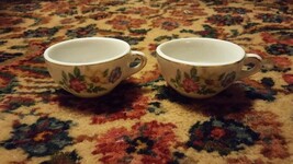 0015 Vintage mini tea cups Demitasse? Made in Japan Floral Flowers Print - €27,99 EUR