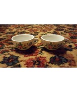 0015 Vintage mini tea cups Demitasse? Made in Japan Floral Flowers Print - £25.35 GBP