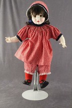 Vintage 1977 Brunette Big Hair Suzanne Gibson Doll Vinyl &amp; Cloth Body Sleep Eyes - £41.01 GBP