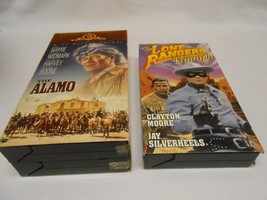 2 Vintage Vhs Movies : The Alamo John Wayne &amp; The Lone Ranger Triumph Estate Fin - £4.13 GBP