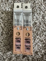 2X L&#39;oreal True Match Eye Cream Concealer New In Package C5-6 Medium - £10.83 GBP