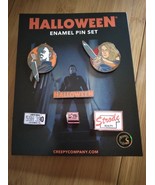 Creepy Co. Halloween Michael Myers Laurie Strode Enamel Pins - Set of 6 - £39.32 GBP