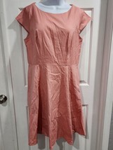 Pukavt Women Blue L  Party Dress Cap Sleeve Swing Dress Blush Pink XL - $15.85