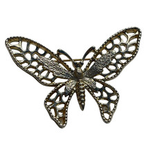 Sarah Coventry Brooch Pin Butterfly Silver Tone Womens Costume Fashion Jewelry - £6.73 GBP