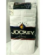 Size 38 Jockey Vtg 3 Pack Classic Men's Brief Tighty Whitey Inverted Y F... - €34,84 EUR
