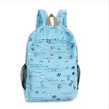 Canvas graffiti backpack Cloud Printing Bookbags for Teenager Girls High School  - £16.30 GBP