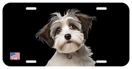 HAVANESE PARTI BRN WT FACE CAN PERSONALIZE NOVELTY METAL LICENSE PLATE B - $6.00