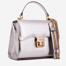 The Ege Silver Leather Handbag image 5