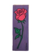Disney Princess Long Stemmed Rose Flower Wood Mounted Rubber Stamp - £3.93 GBP