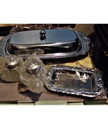 Butter Dish, Salt &amp; Pepper 4 piece Set - $10.95