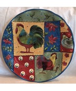 Certified International Susan Winget Country Collage Rooster Dinner Plat... - £23.97 GBP