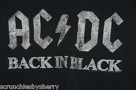 AC DC T-Shirt Back in Black Hard Rock Band Music Mens Ladies Size M Med - £15.76 GBP