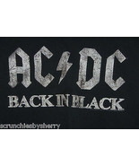 AC DC T-Shirt Back in Black Hard Rock Band Music Mens Ladies Size M Med - £15.89 GBP