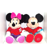 Disney Store Mickey Minnie Mouse Christmas PJs Plush Toy Exclusive Origi... - £79.64 GBP