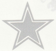 REFLECTIVE Dallas Cowboys decal sticker various sizes up to 12 inches - $3.46+