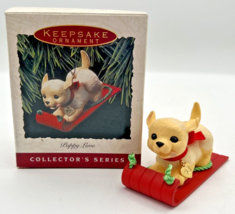 Hallmark Keepsake Puppy Love Christmas Ornament 1993 U47 - £16.07 GBP