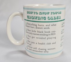 Vintage How to Know You&#39;re Growing Older Coffee Mug by Word Framer Papel - £15.58 GBP