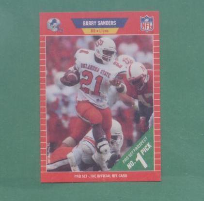 1989 Pro Set Barry Sanders Rookie Lions  - £3.92 GBP