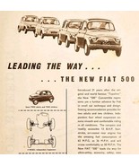 1957 New Fiat 500 England Import Advertisement Autocar Automobilia DWPP2 - $42.12 CAD