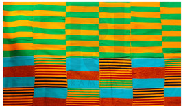  Kente Handwoven Cloth Asante Kente Fabric Ghana Kente African Art 6 yards  - £153.44 GBP